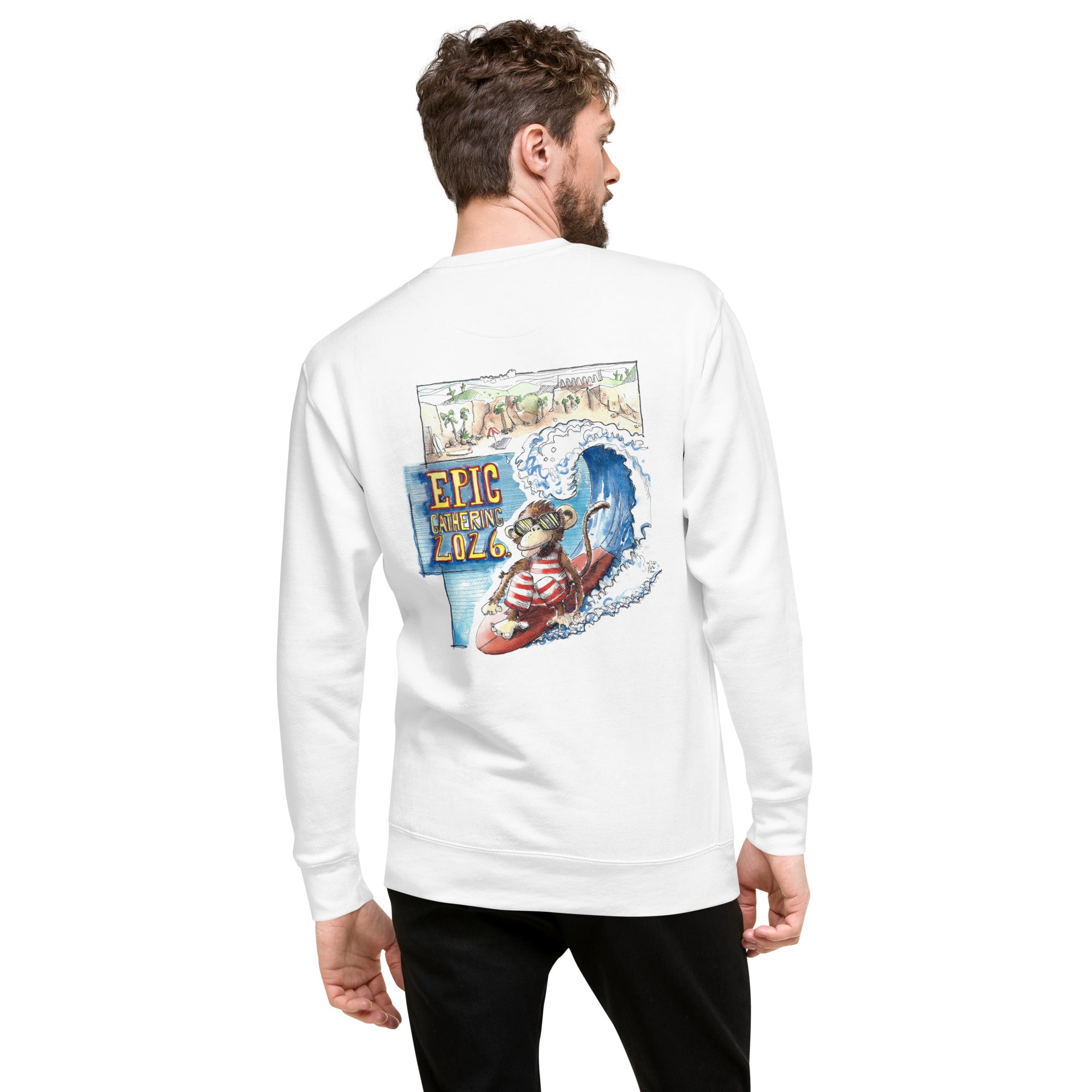 Surf Monkey Gathering - Eva Collection - Unisex Premium Sweatshirt